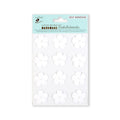 Handmade Embossed Pearl Petal Flowers White 12Pc Pbci Lb