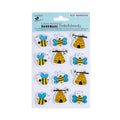 Self Adhesive Sparkle Buzz 3D Stickers 12pc
