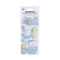Handmade Stickers Bath Time Blue 11pc