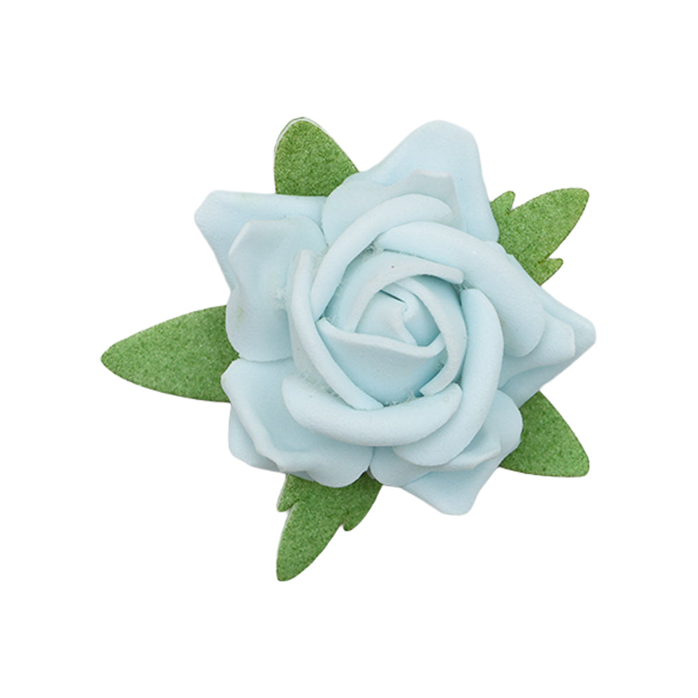 Foam Flower - Rosetta, Blue Drift 16pc 1 Box