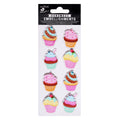 Handmade Stickers - Cupcake Delight, 8pc, 1 Sheet