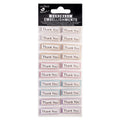 Handmade 3D Glitter Stickers - Sparkly Thank You, 20pc, 1 Sheet