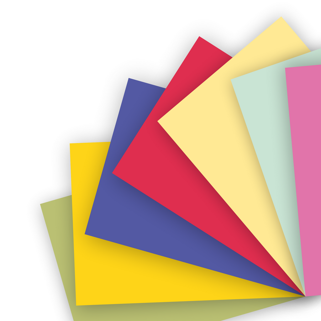 Card Stock Paper A4 250gsm Assorted Colour 30 Sheets - 1 Pack