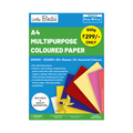 Multipurpose Coloured Paper A4 80gsm Assorted Colour 80 Sheet - 1 Pack