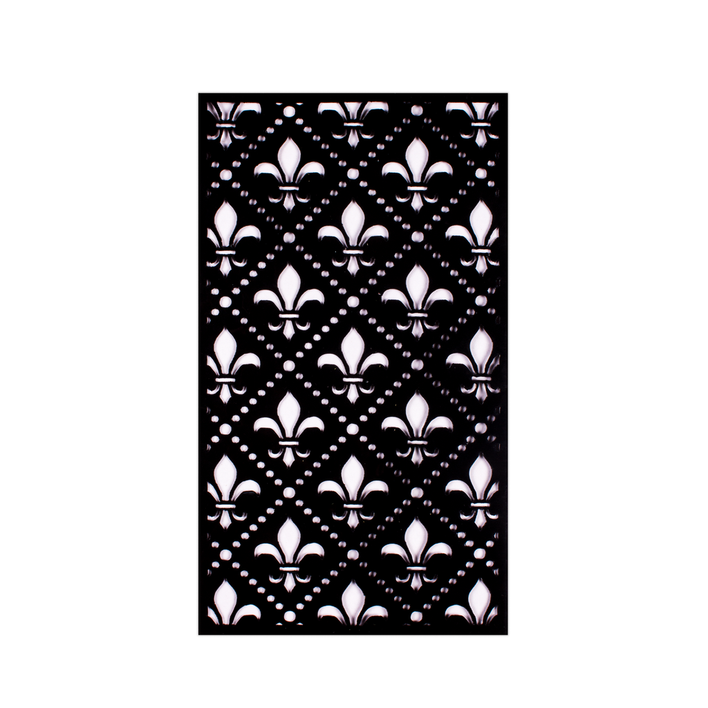 Stencil Fleur-de-lis Screen 4inx7in 1pc