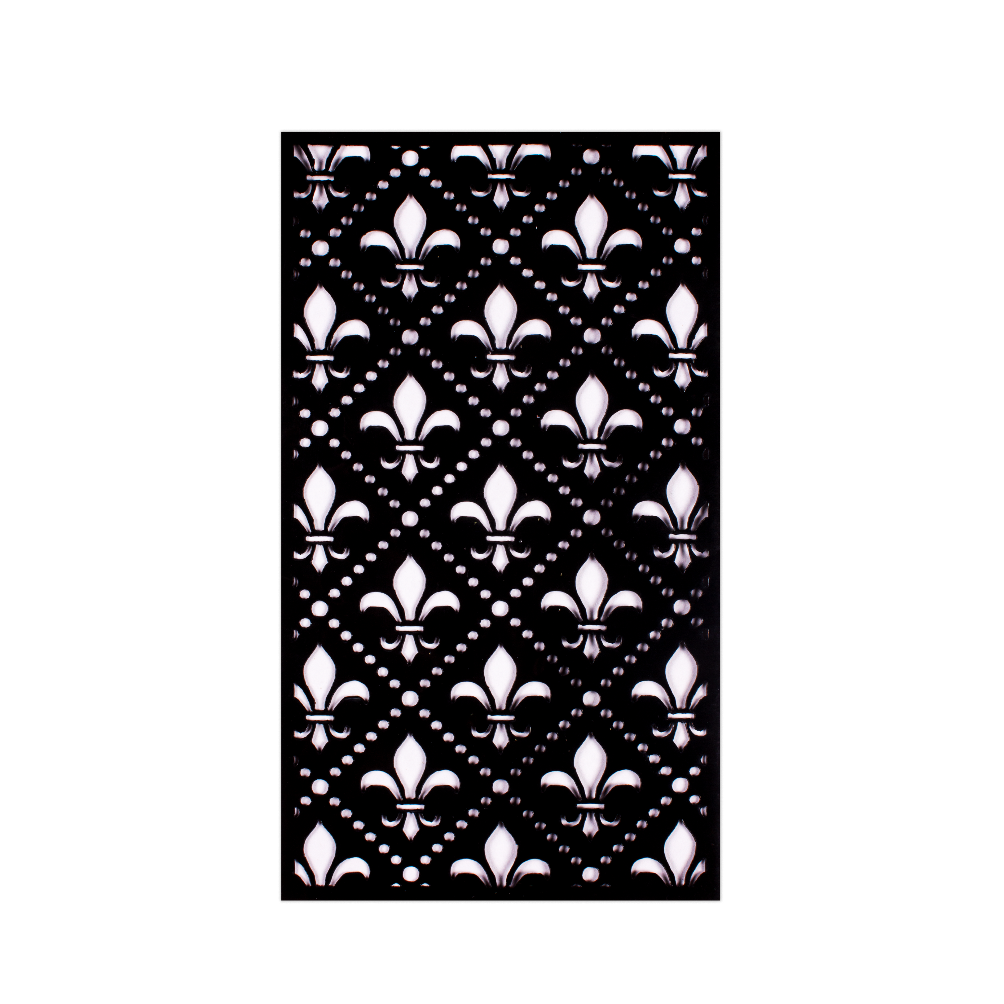Stencil Fleur-de-lis Screen 4inx7in 1pc