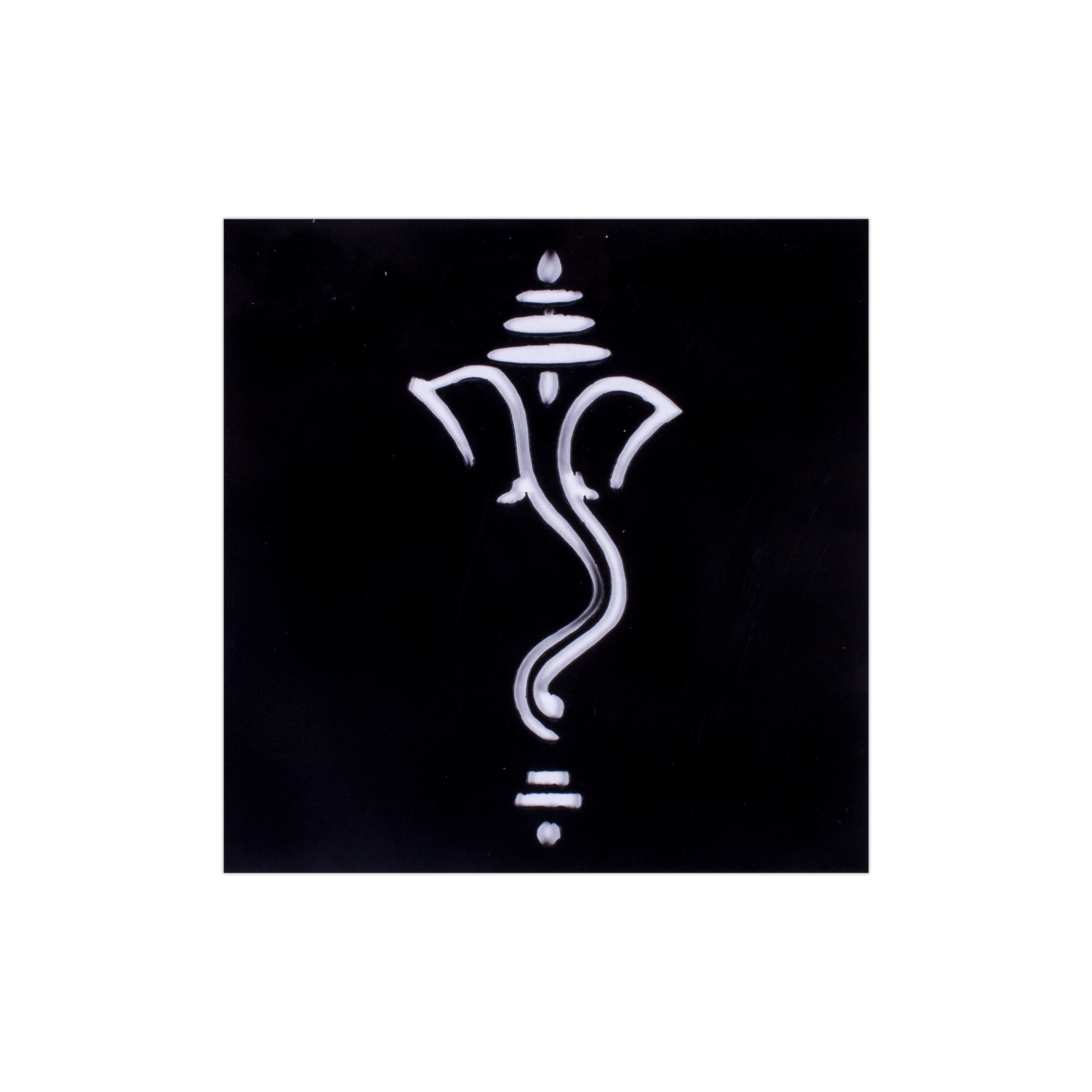 Stencil Ganapati 4in x 4in 1pc