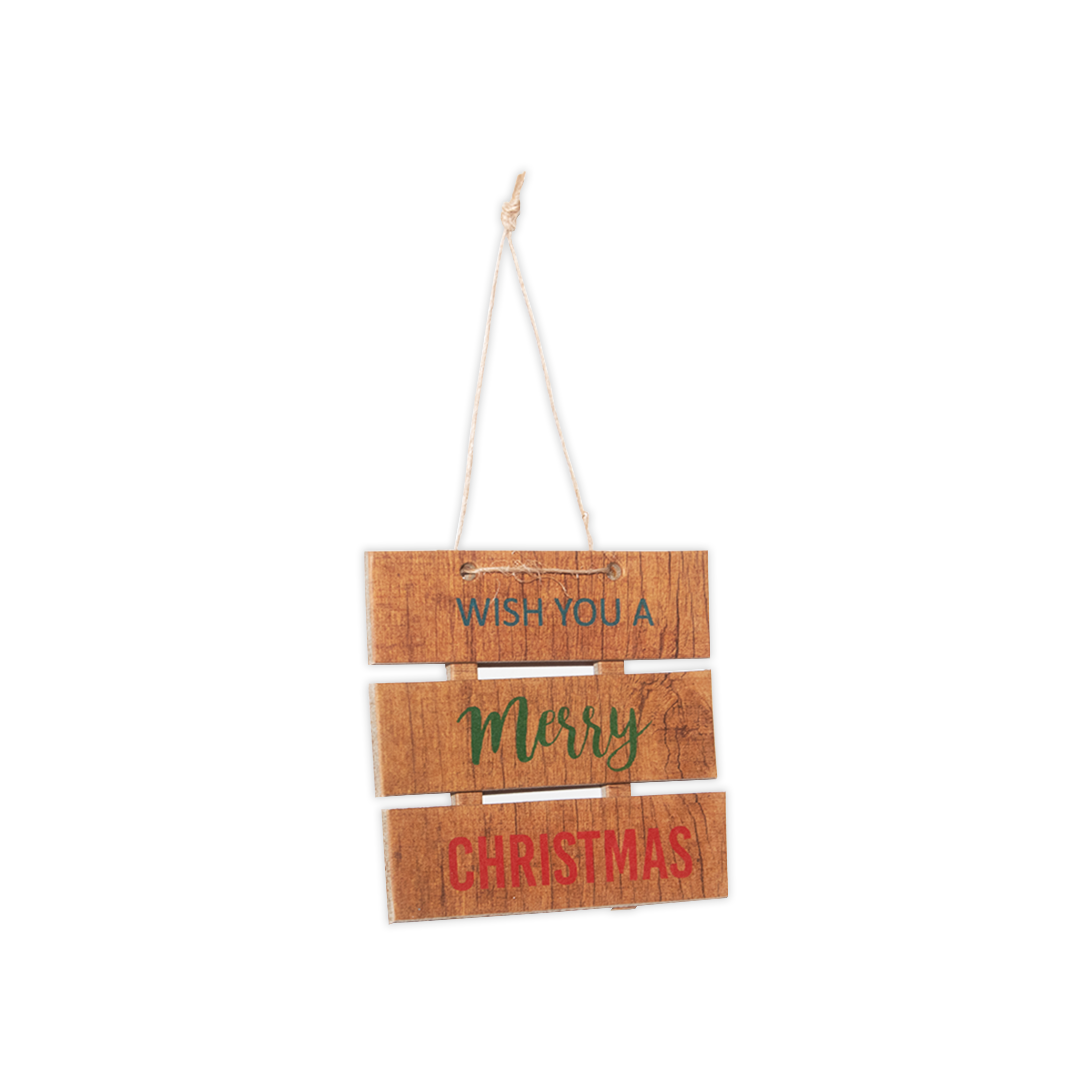 Christmas Goodwill Hanging Wish You A Merry Christmas 1Pc