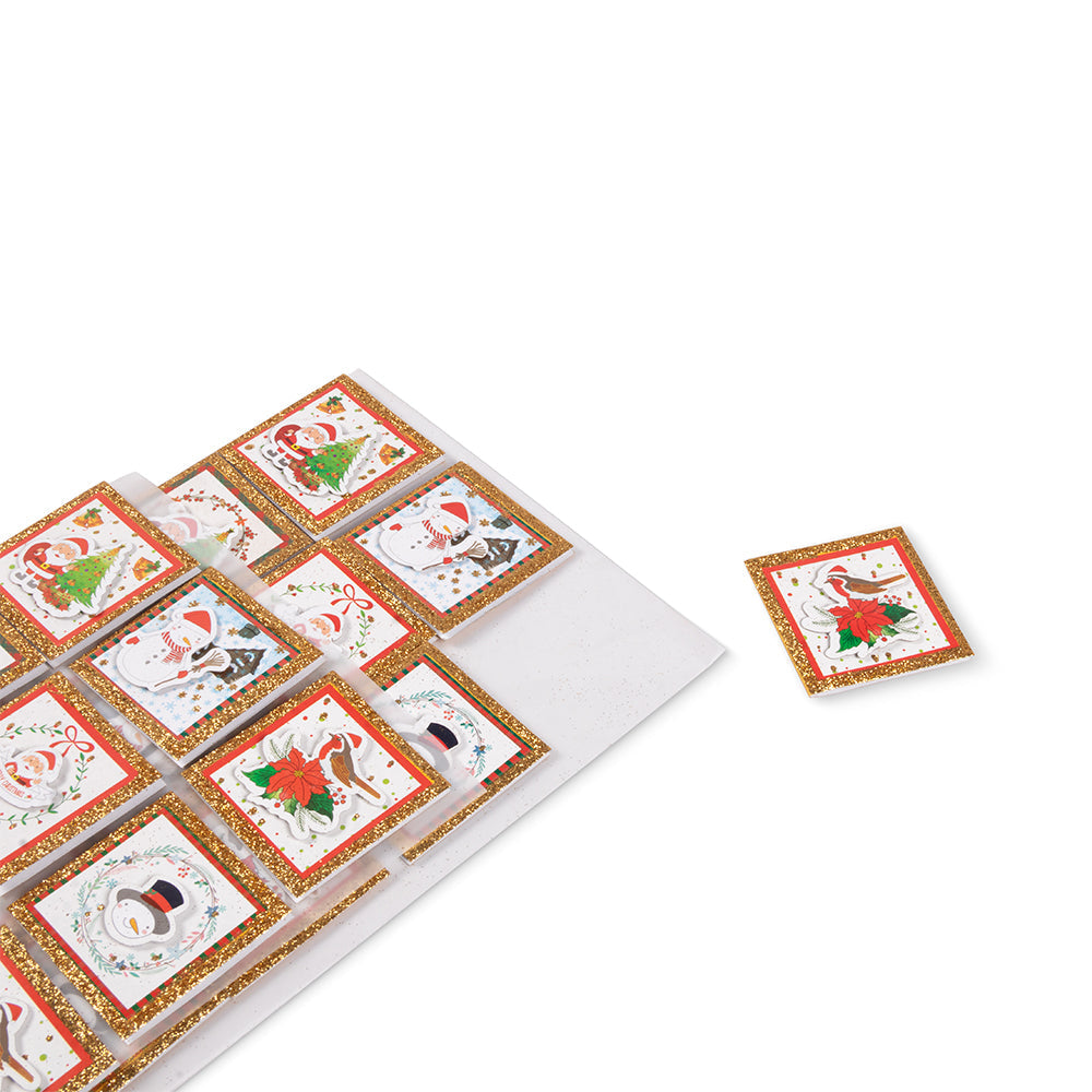 Christmas Glitter Toppers, 12Pc