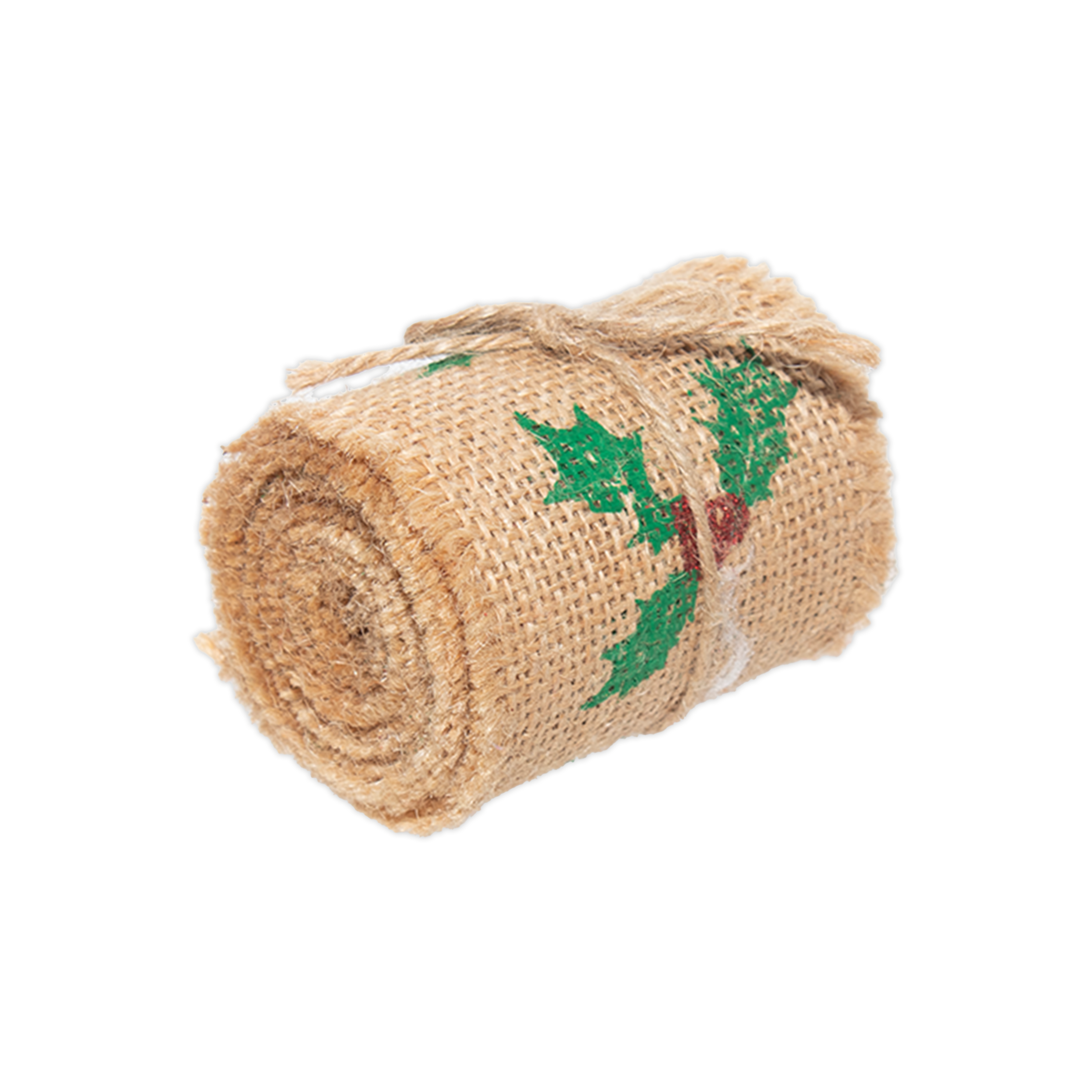 Holy & Berry Printed Burlap Ribbon Roll 6Cm X 2Mtr 1 Pc