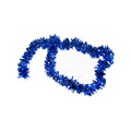 X-Mas Tinsel Matte 7Cm X 1.8Mtr Blue Bay