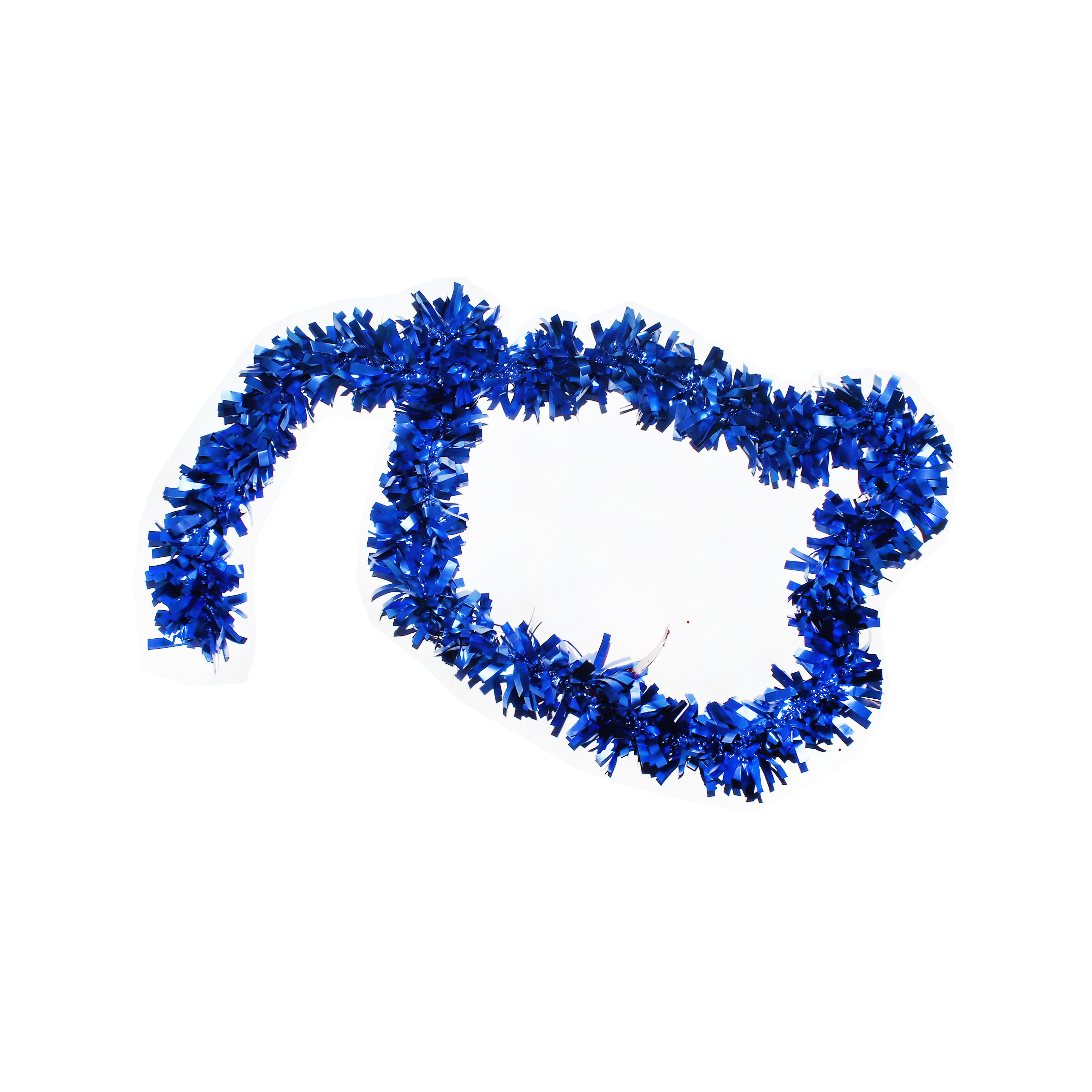 X-Mas Tinsel Matte 7Cm X 1.8Mtr Blue Bay