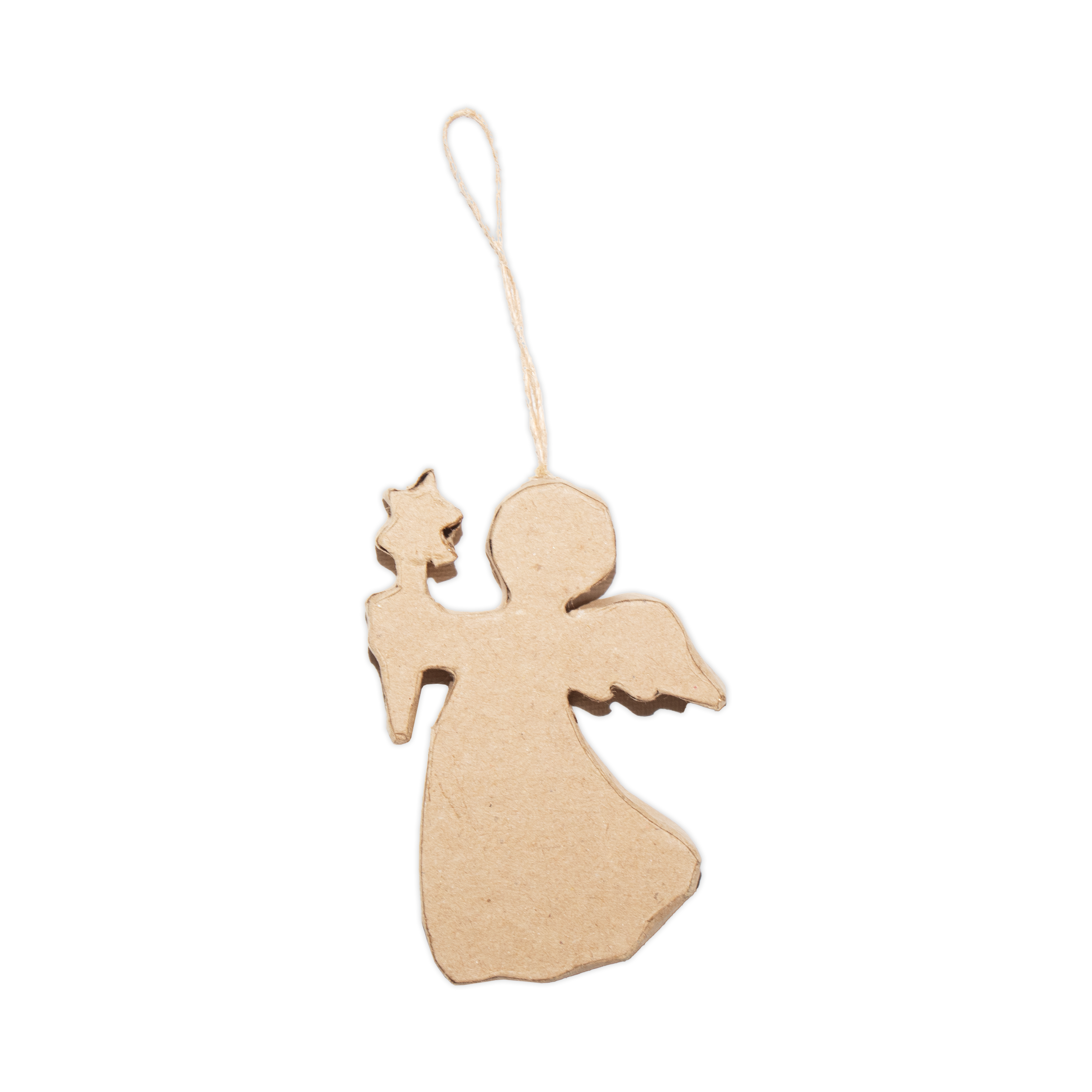 Christmas Paper Mache Hanging Holiday Angel 11 x 6cm 1pc