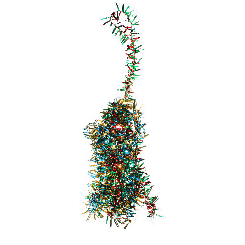 Decoration Tinsel 12 Feet Multi Colour 1Pc
