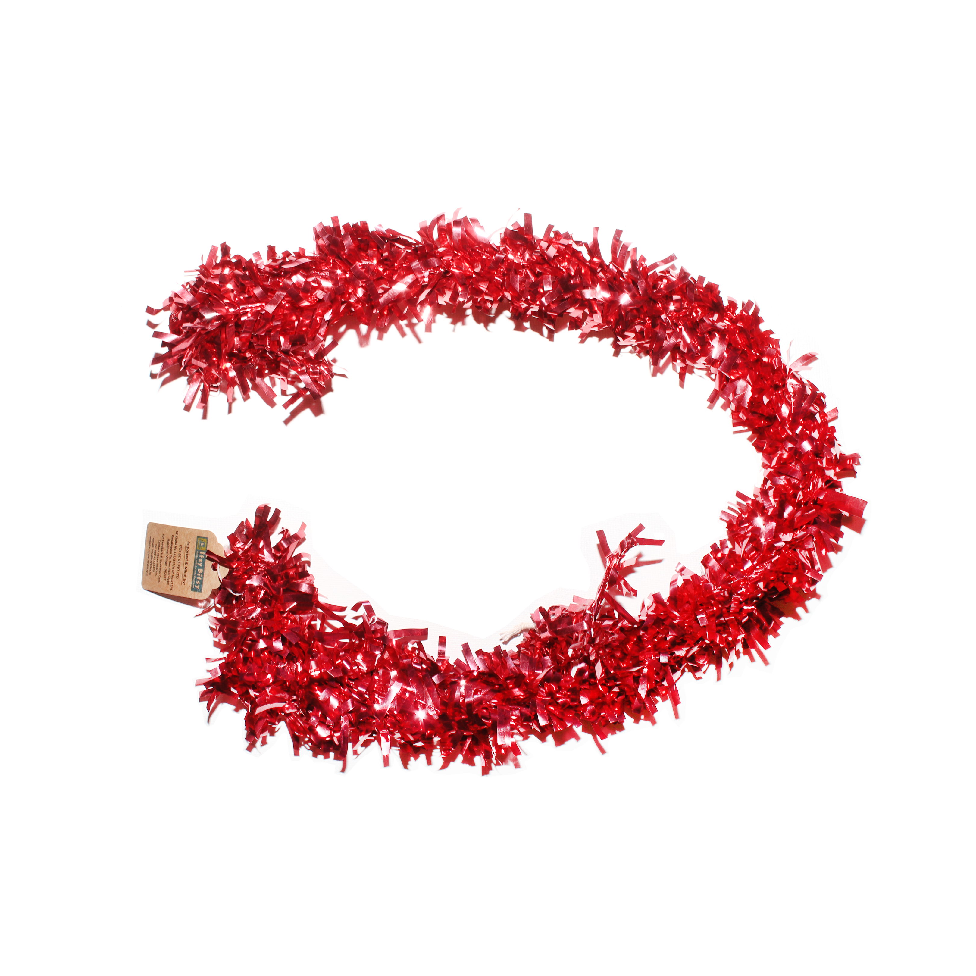 Decoration Tinsel 12 Feet Red 1Pc