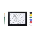 Pre Primed Printed Canvas Frame With Paints Christmas Stocking L5 X W7Inch Approx 1pc