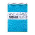Simply Chic Spiral Bound Sketchbook with Leather Paper Cover | Teal | A5 - 115gsm - 40Pages - 1Book