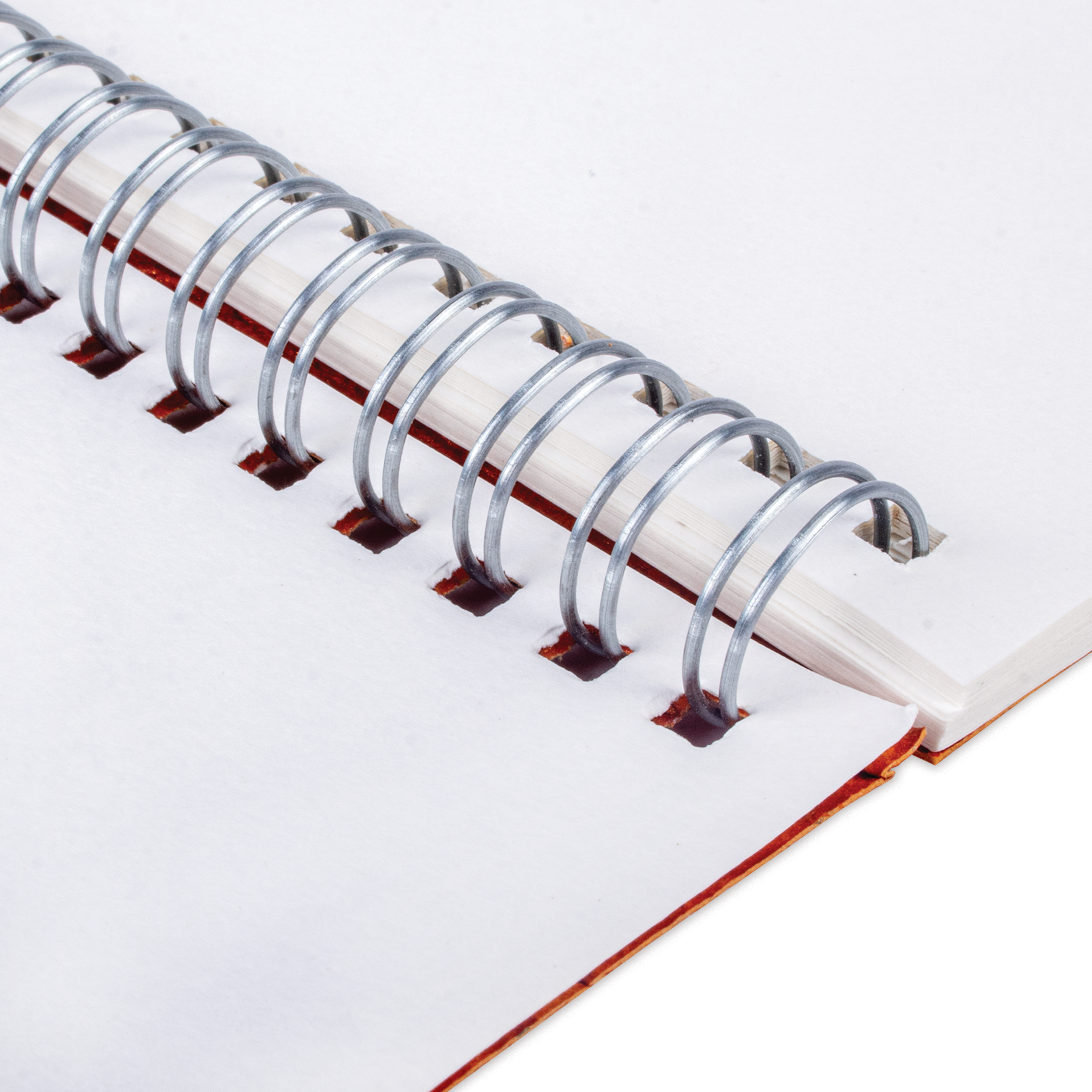 Simply Chic Spiral Bound Sketchbook with Leather Paper Cover | Teal | A5 - 115gsm - 40Pages - 1Book