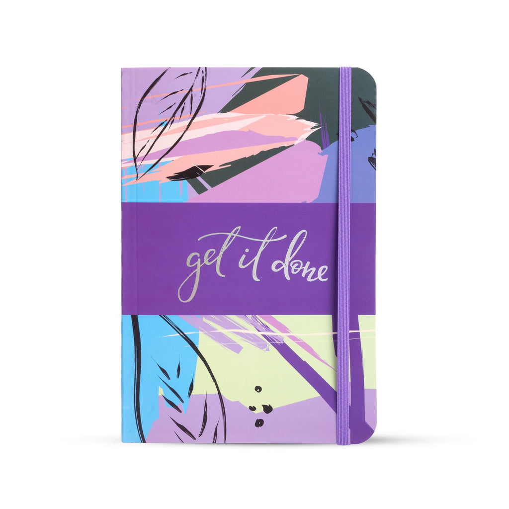 Foil Printed Notebook Ruled with Elastic Band Closure Get It Done 21 X 14cm 70gsm 60 Sheets