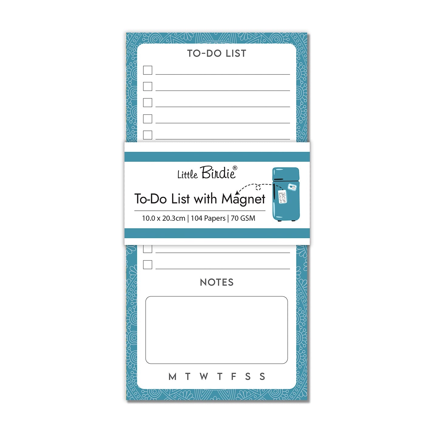 Fridge Magnet To Do List Mandala 70gsm 52 Sheets