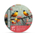 Round Sketchbook With Gold Wiro 11inch Dia 350gsm 15 Sheets
