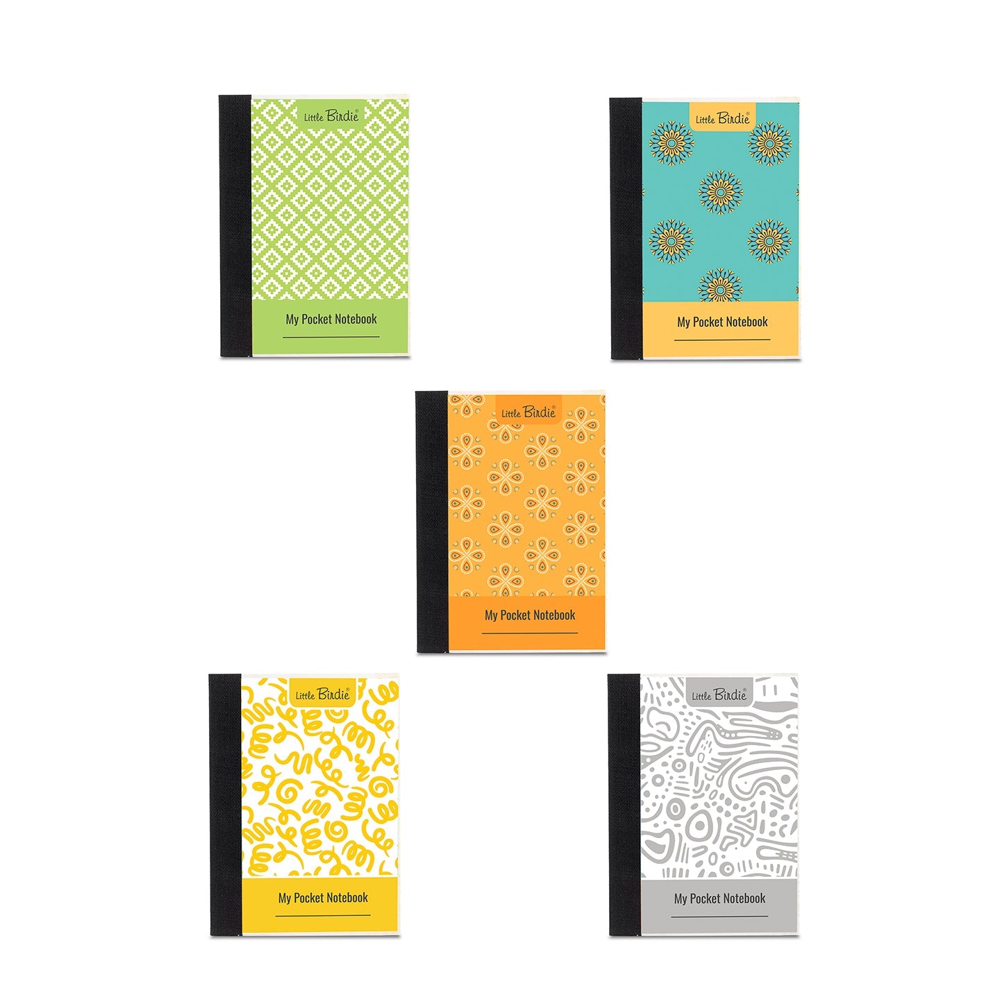 Pocket Notebook Ruled Ikkat Diamond 54gsm 80 Sheets