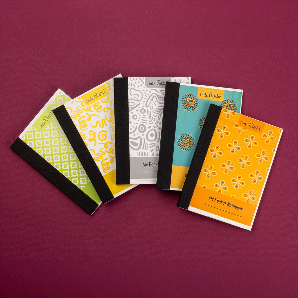 Pocket Notebook Ruled Ethnic Flora 54gsm 80 Sheets