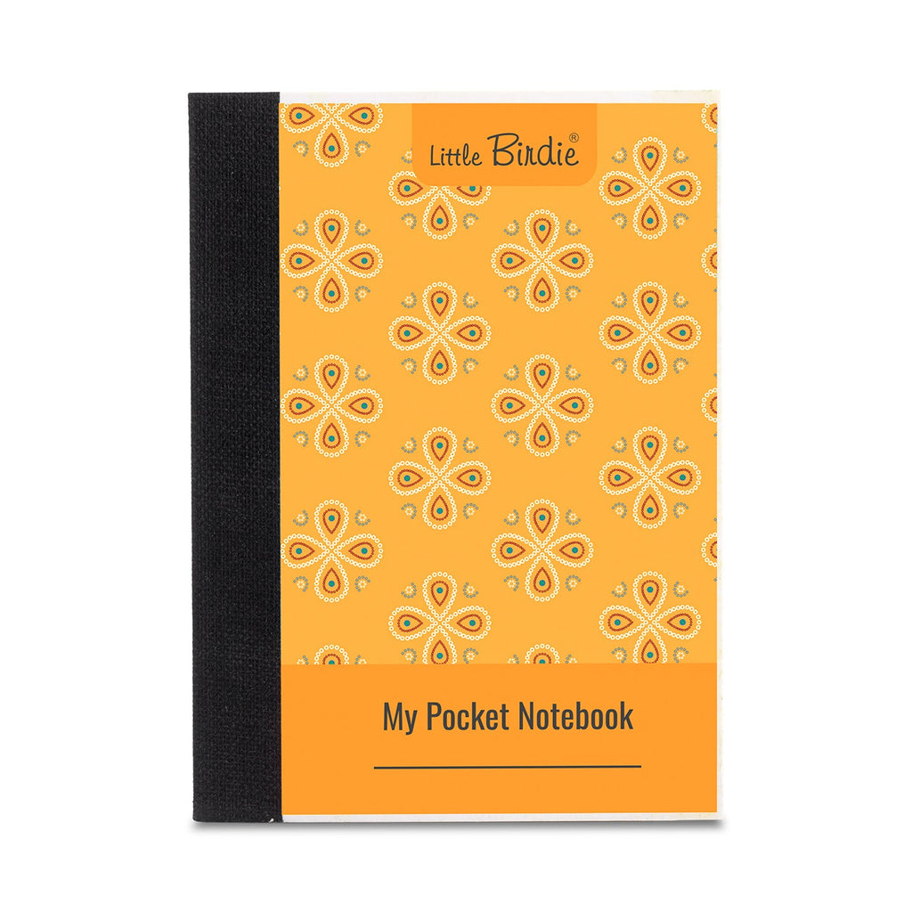 Pocket Notebook Ruled Ethnic Flora 54gsm 80 Sheets