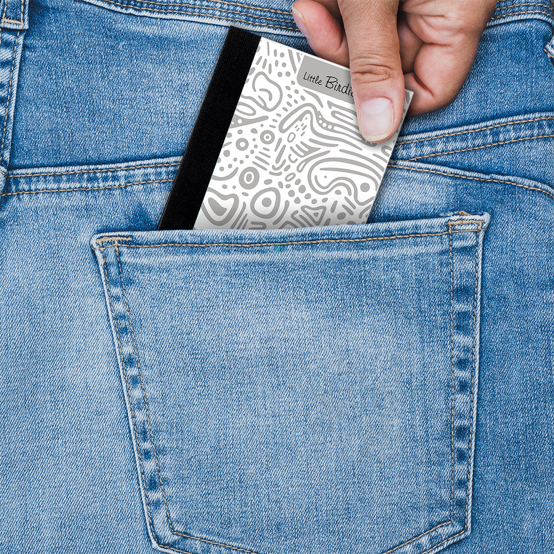 Pocket Notebook Ruled Whimsy Doodle 54gsm 80 Sheets