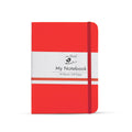 Velvet Series Journal Ruled Pages with Elastic Band Closure Red 70gsm 70 Sheets