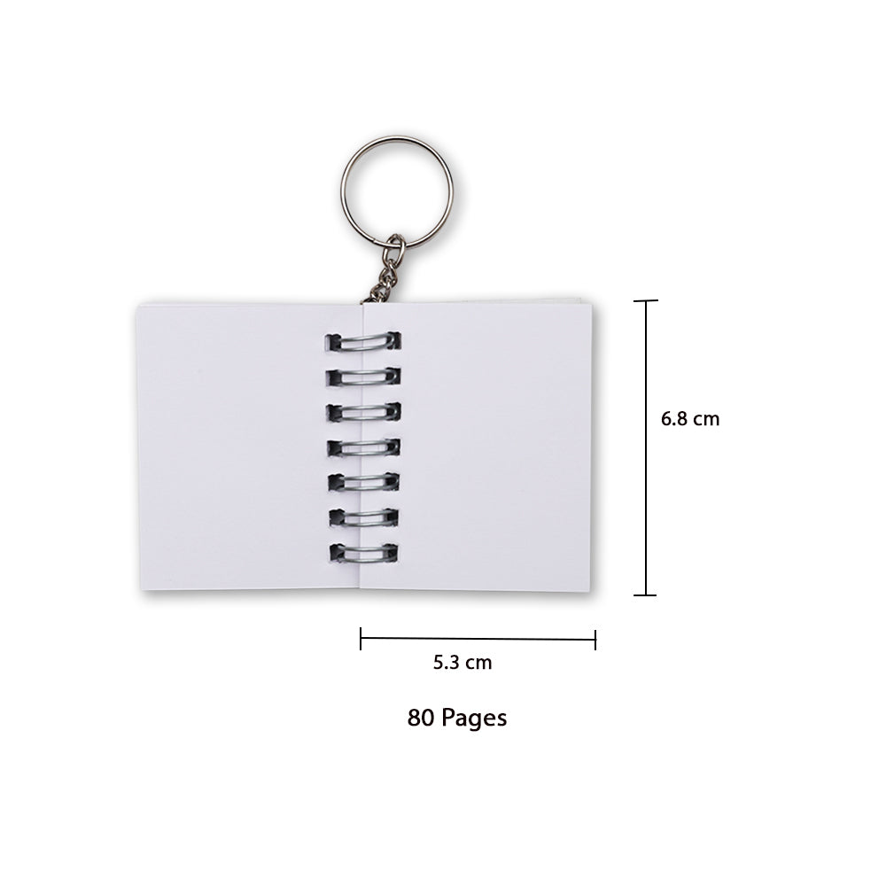 Key Chain Notebook Bee Yourself L6.8 X W5.3Cm 70Gsm 80Pages 1 Book