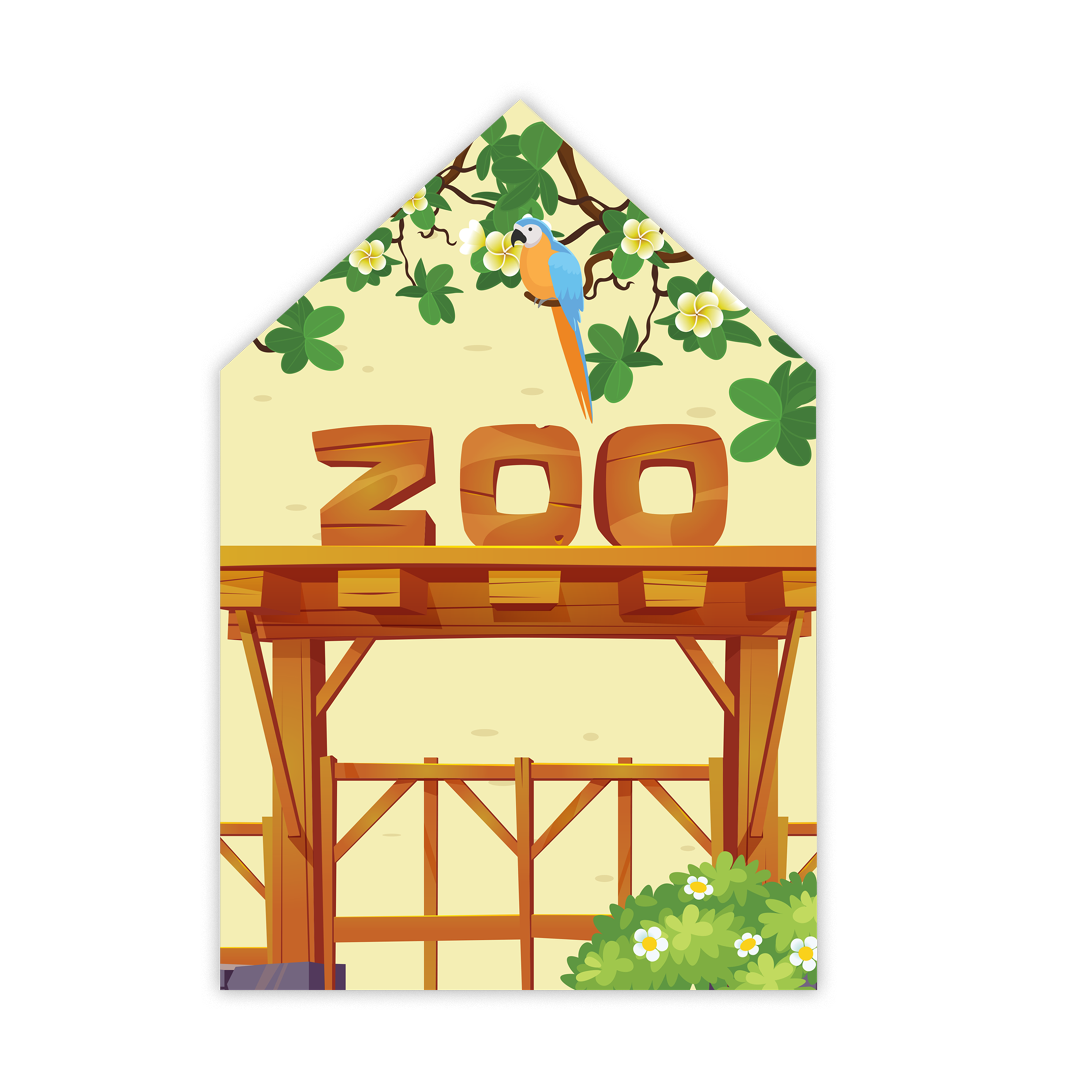 Sticker Sheets Zoo Approx 11.5 x 7.75inch 2pages