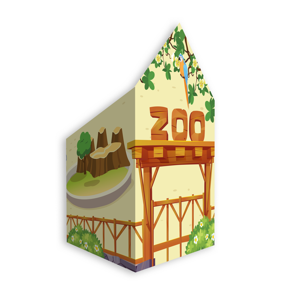 Sticker Sheets Zoo Approx 11.5 x 7.75inch 2pages