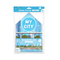 Sticker art set My City Approx 11.5 x 7.75inch 2 Sheets