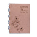 Wire-O Notebook with Pre-marked MDF Cover Happiness Blooms 115gsm Artist Paper 80 pages 1Book