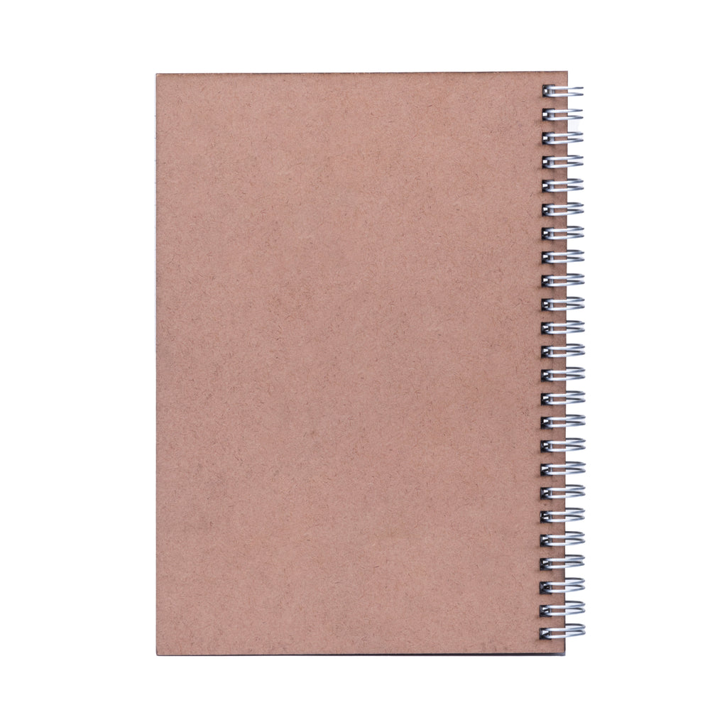 Wire-O Notebook with Pre-marked MDF Cover Floral Mandala 115gsm Artist Paper 80pages 1Book