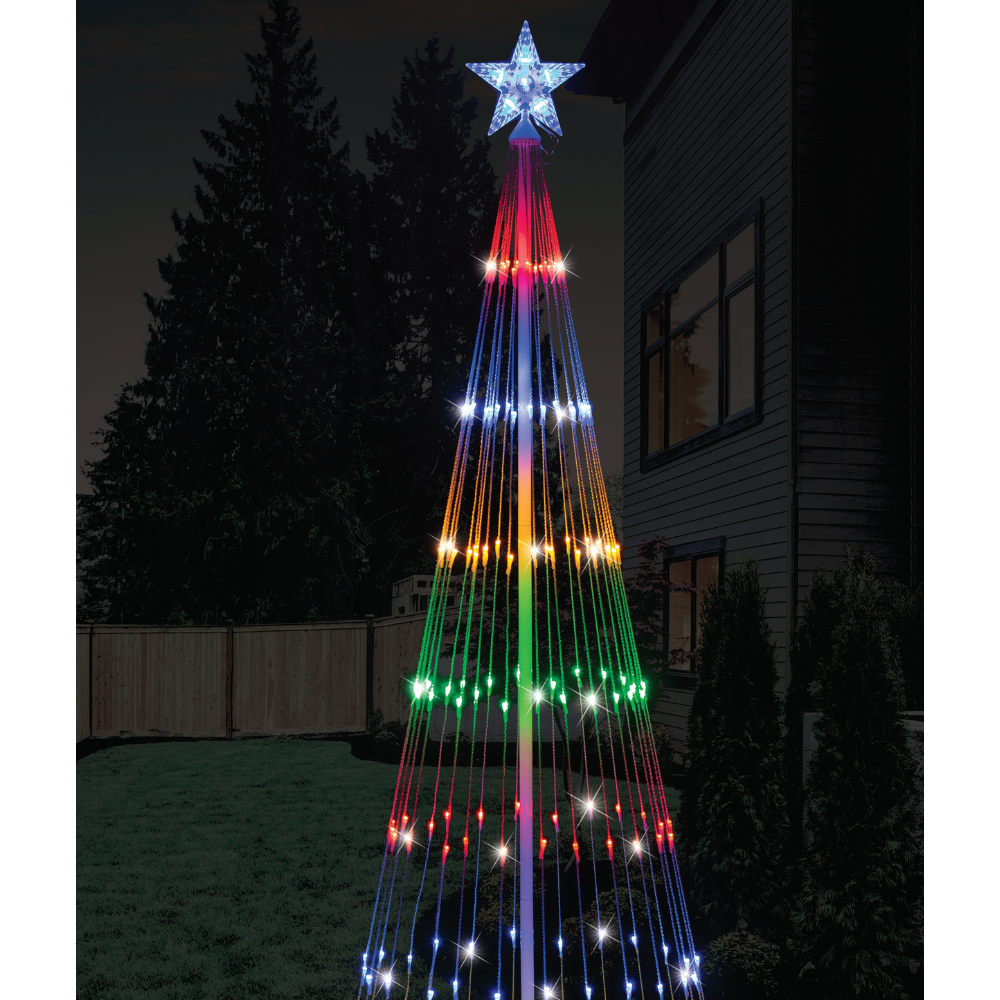 LED Digital Strands Tree Multi-coloured 1.9mtr, 198 LED, 1 Box