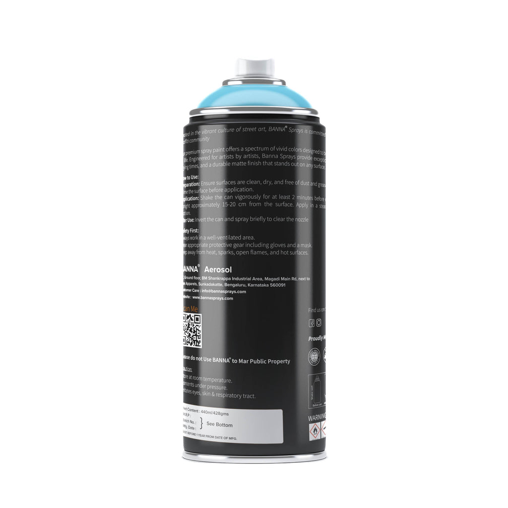 Graffiti Spray Paint Light Blue 400ml Bottle