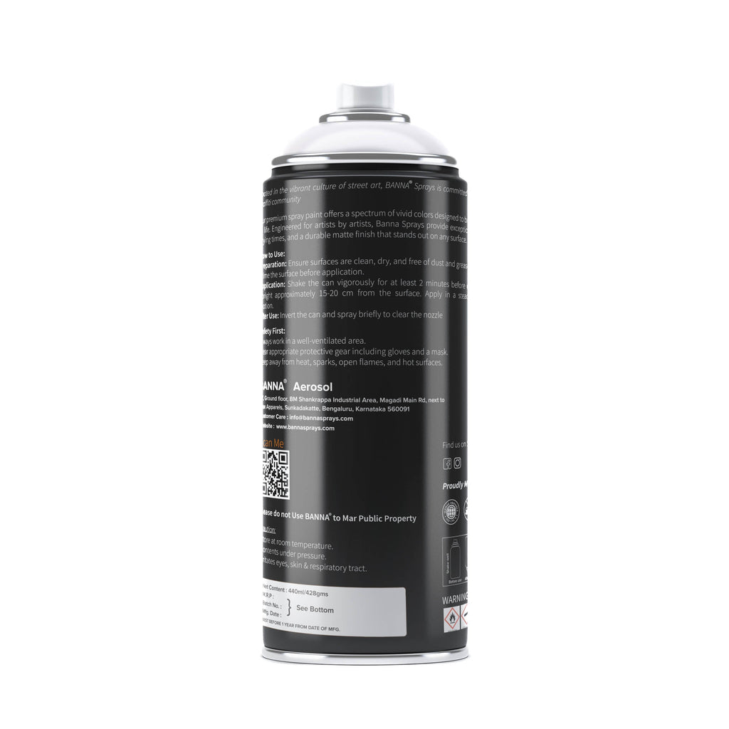 Graffiti Spray Paint Light Grey 400ml Bottle