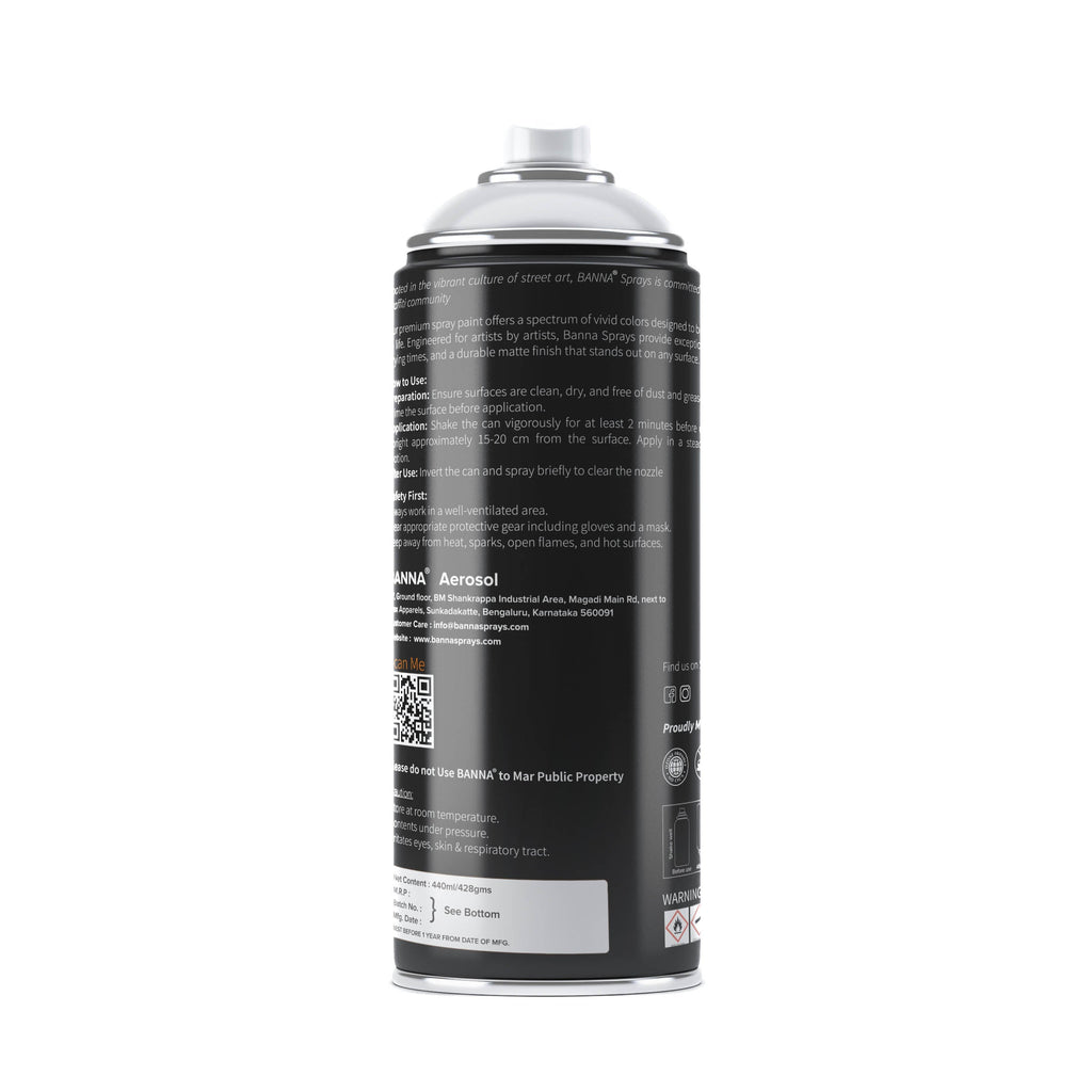 Graffiti Spray Paint Middle Grey 400ml Bottle