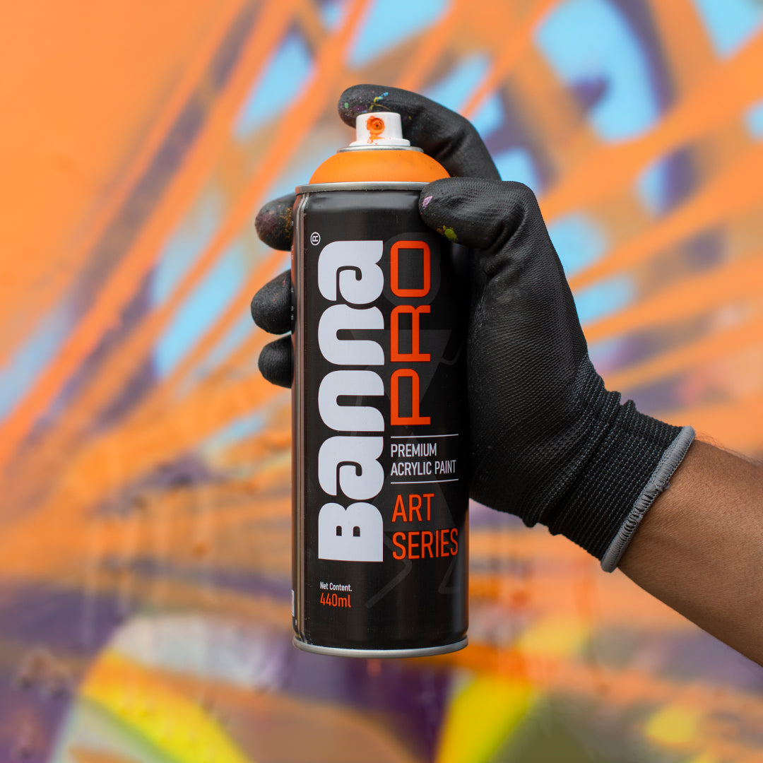 Graffiti Spray Paint Middle Orange 400ml Bottle
