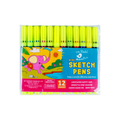 Mini Sketch Pens 12 Shades 1Pack
