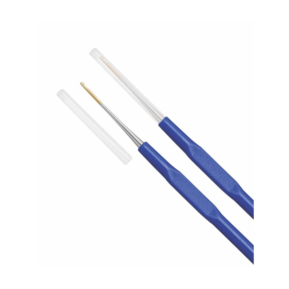 Crochet Hooks Plastic Handle(Gold Point) For Thread No.11 1Pc
