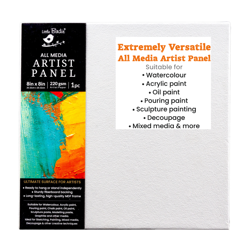 All Media Artist Panel Square 8 X 8inch 1pc