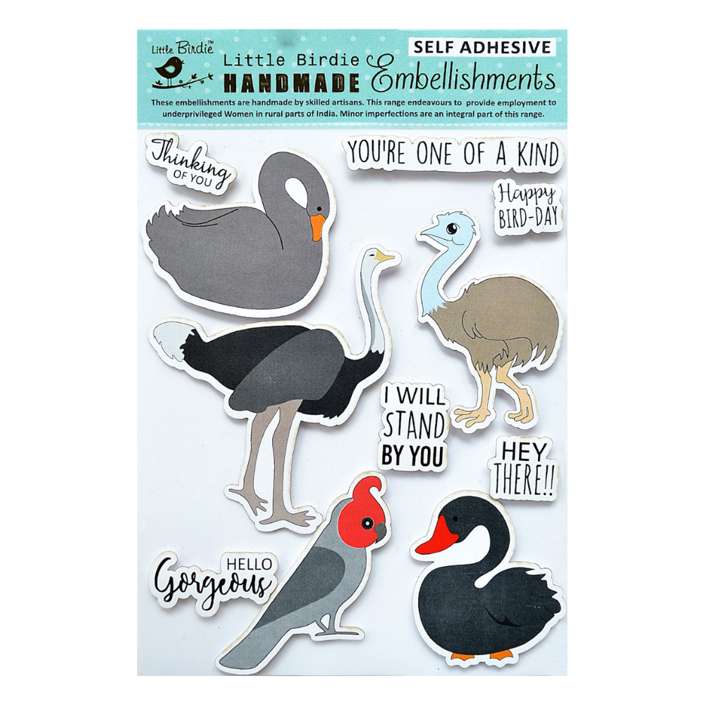 Handmade Self Adhesive Stickers Hello gorgeous 1pack