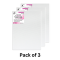 Stretched Canvas Deep Edge Frame 34X37Mm 305Gsm 18 X 24Inch 1Pc (Pack of 3)