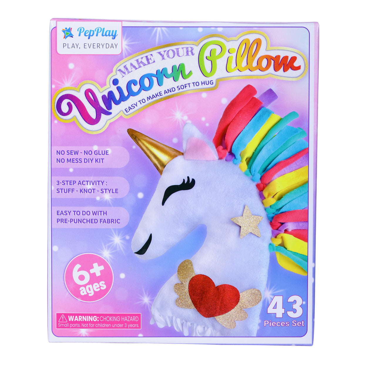 Make Your Unicorn Pillow L29 x W24 X H7 1 Box