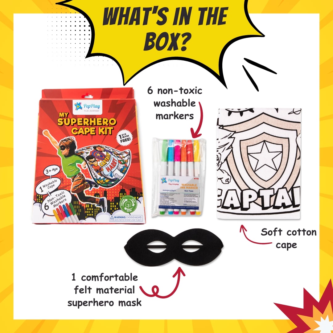 My Superhero Cape Kit L25 x W23 X H3 1 Box
