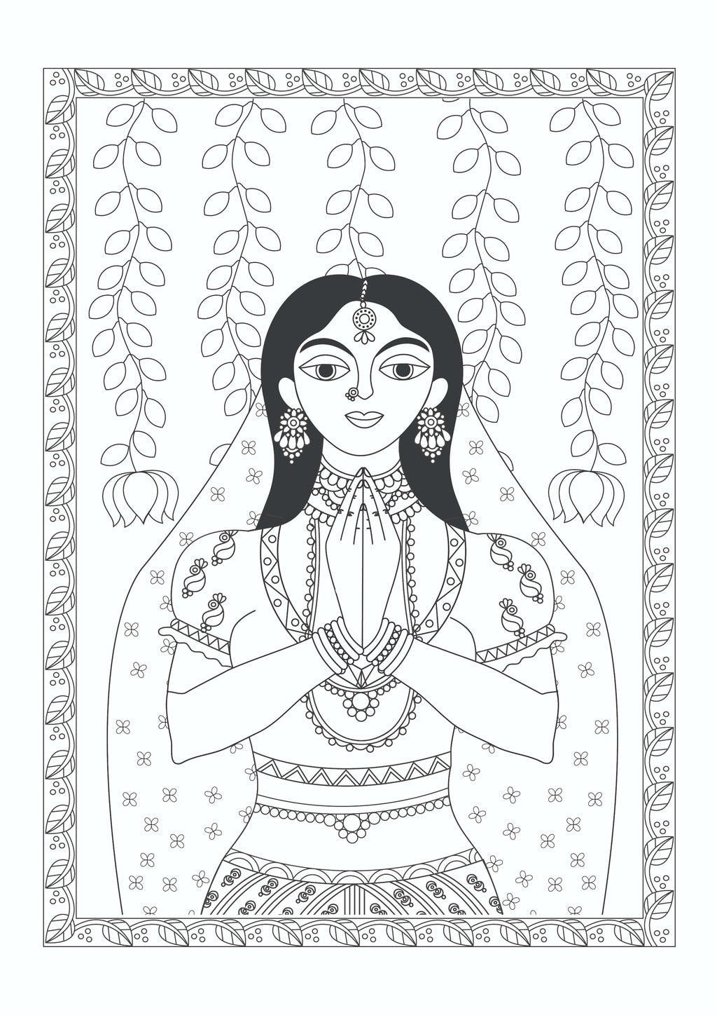 Arts of India Colouring Book