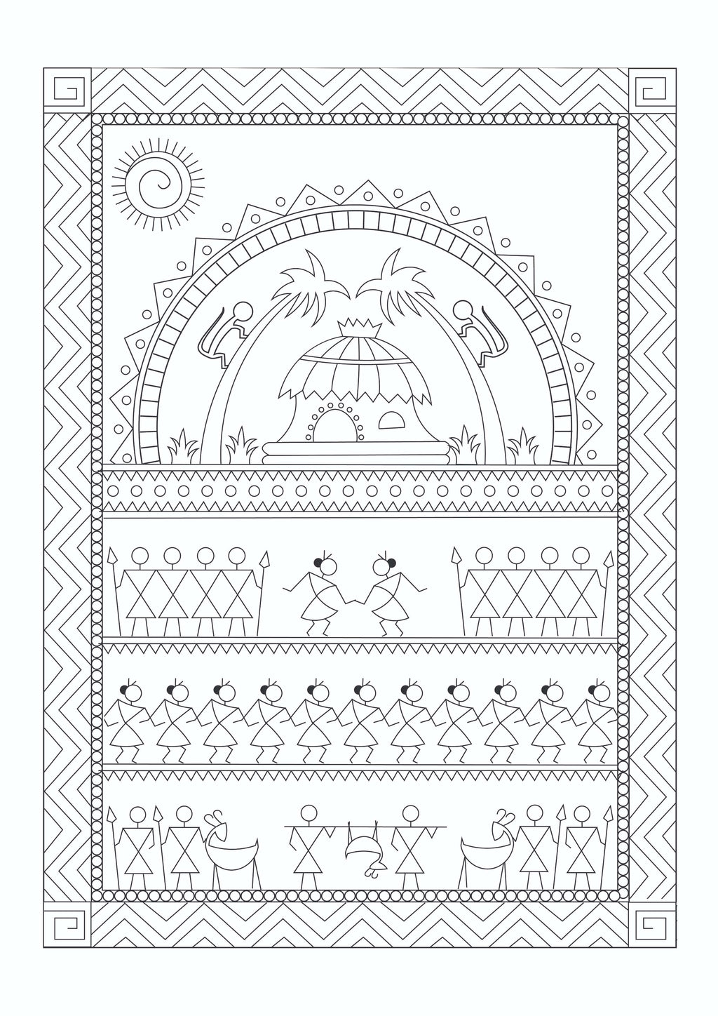 Arts of India Colouring Book